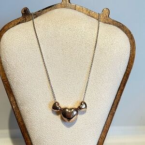 925 Silver Dyadema Italy Heart Necklace